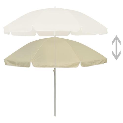 Strandparasol 240 cm sandgul