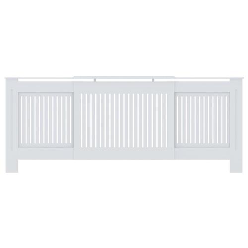 Radiatorskjuler 205 cm MDF hvid