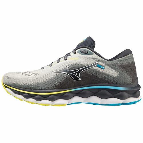 Løbesko til voksne Mizuno Wave Sky 7 Sort Grå 43