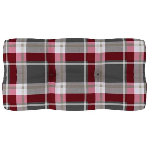 Pallehynde 80x40x12 cm stof rødternet