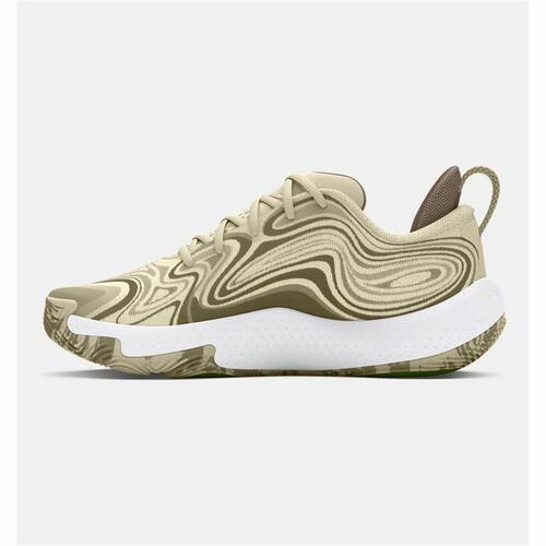 Basketballsko til voksne Under Armour Spawn 6 Camo Oliven Lys brun 42