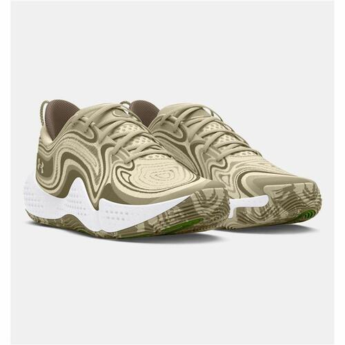 Basketballsko til voksne Under Armour Spawn 6 Camo Oliven Lys brun 43