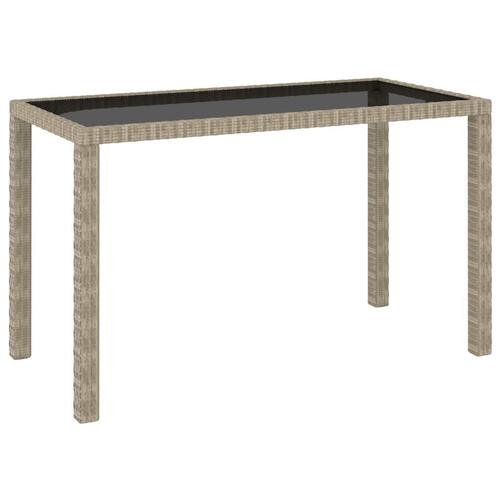 Udendørs spisebordssæt 6 dele med hynder polyrattan beige
