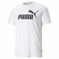 Kortærmet T-shirt til Mænd Puma 586666 02 Hvid (1 enheder)