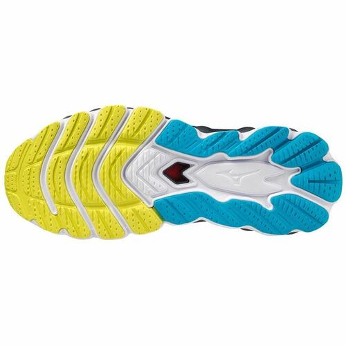 Løbesko til voksne Mizuno Wave Sky 7 Sort Grå 45