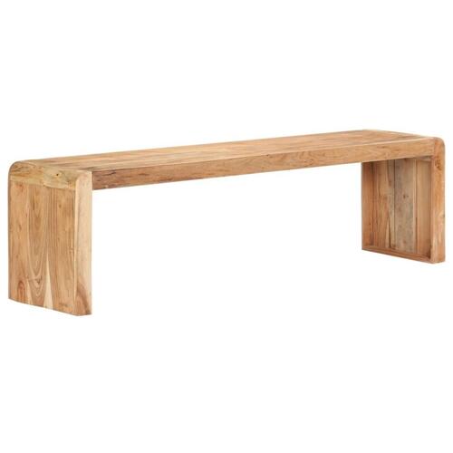 Bænk 160x38x45 cm massivt akacietræ