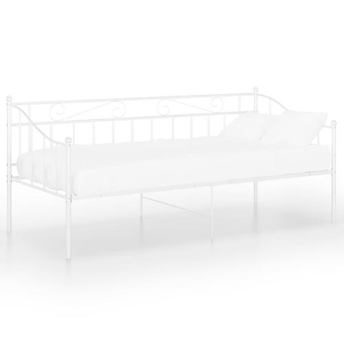Sengestel til sovesofa 90x200 cm metal hvid