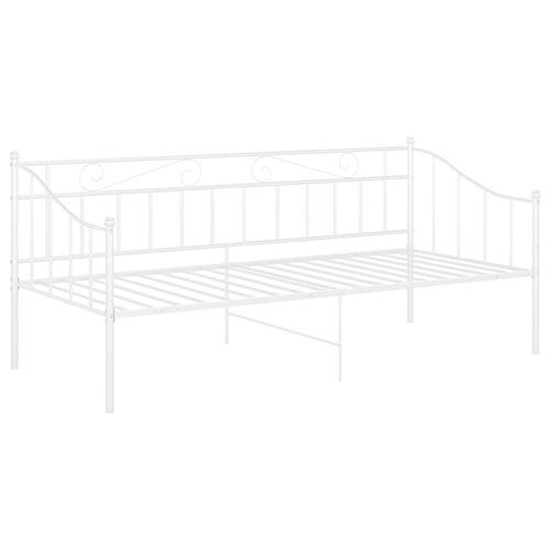 Sengestel til sovesofa 90x200 cm metal hvid