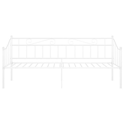 Sengestel til sovesofa 90x200 cm metal hvid