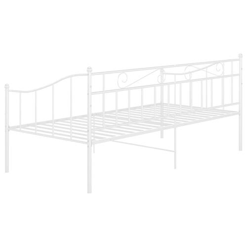 Sengestel til sovesofa 90x200 cm metal hvid