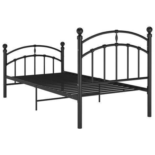 Sengestel 100x200 cm metal sort