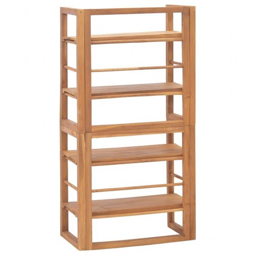 Reol 60x30x120 cm massivt teaktræ