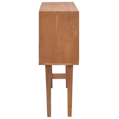 Konsolbord 110x30x79 cm massivt teaktræ