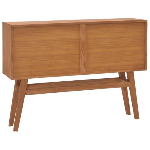 Konsolbord 110x30x79 cm massivt teaktræ