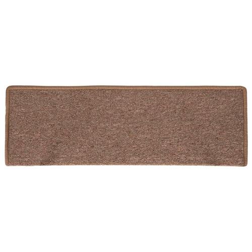 15 stk. trappemåtter 65x21x4 cm brun
