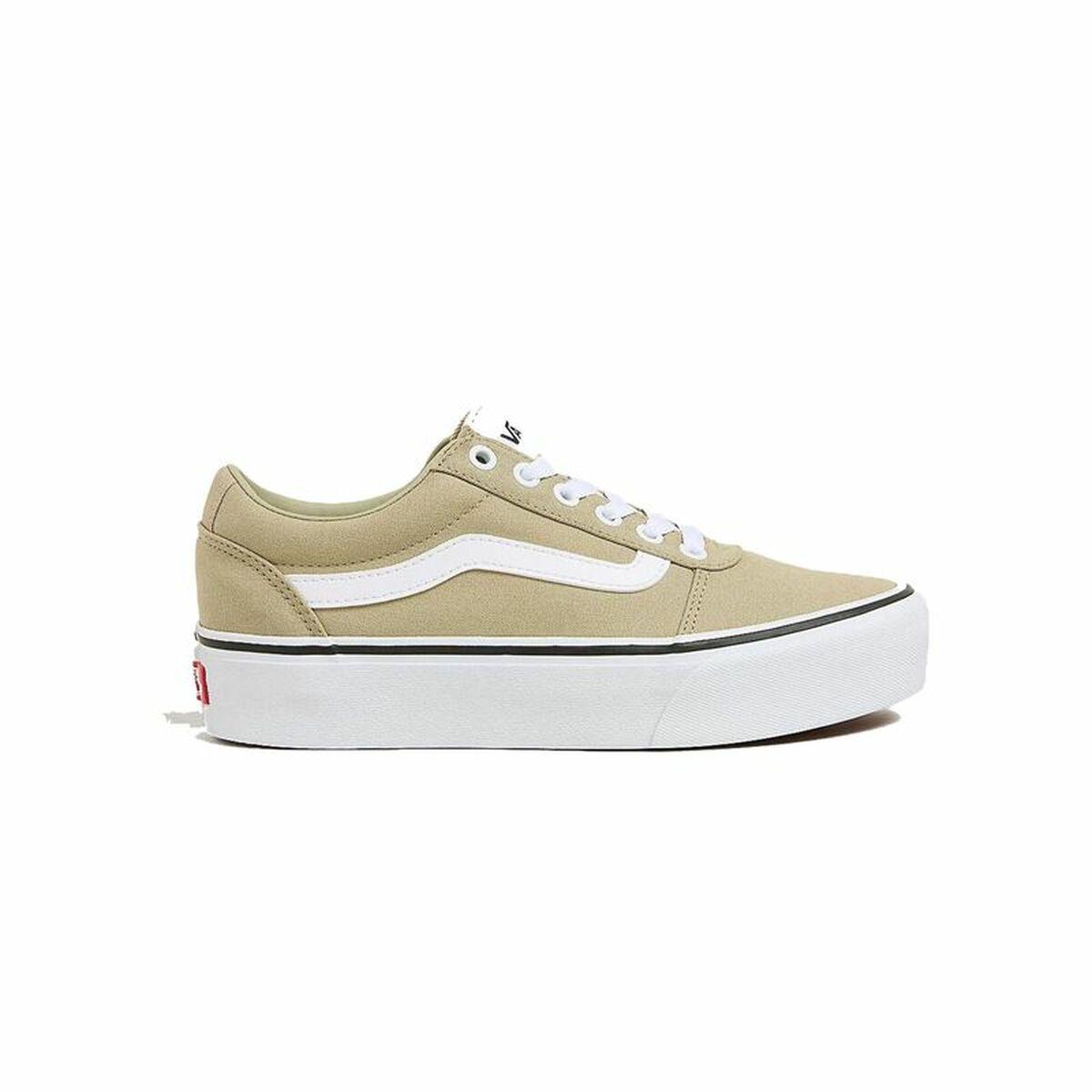 Kvinde Casual Sneakers Vans Ward Platform Cnvs Elm Beige Lys brun 37