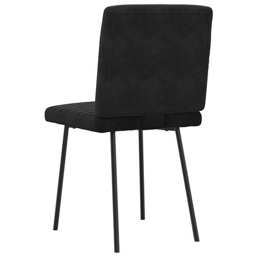 Spisebordsstole 6 stk. velour sort