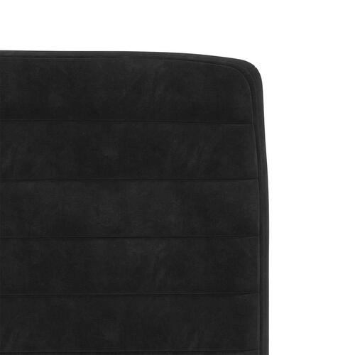 Spisebordsstole 6 stk. velour sort