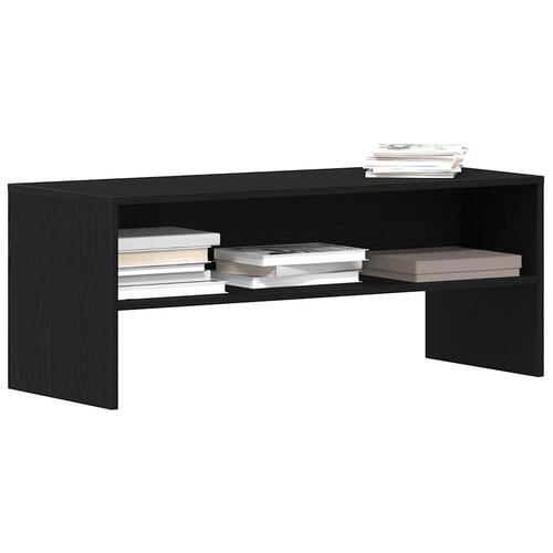 Tv-bord 100x40x40 cm konstrueret træ sort egetræsfarve