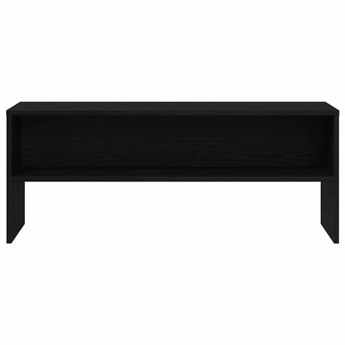 Tv-bord 100x40x40 cm konstrueret træ sort egetræsfarve