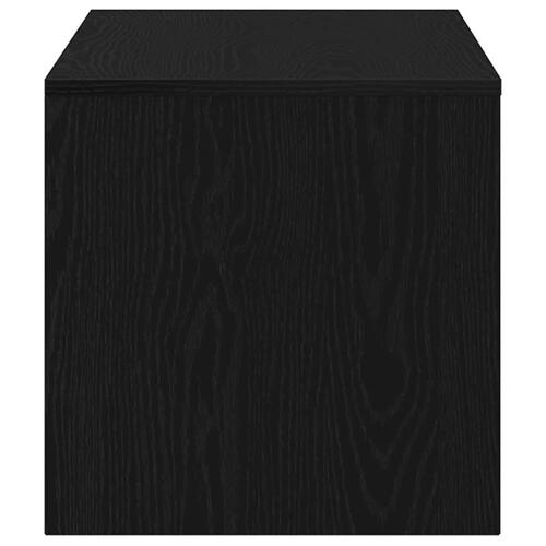 Tv-bord 100x40x40 cm konstrueret træ sort egetræsfarve