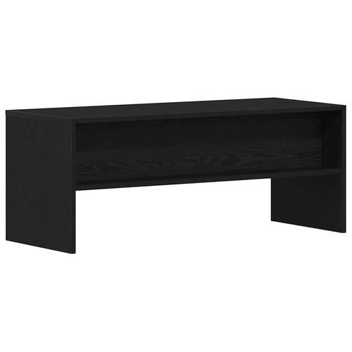 Tv-bord 100x40x40 cm konstrueret træ sort egetræsfarve