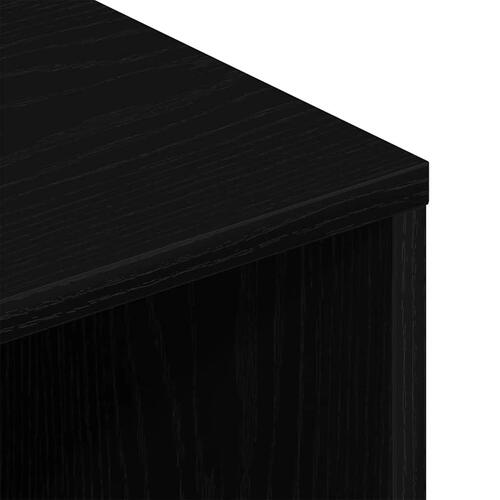 Tv-bord 100x40x40 cm konstrueret træ sort egetræsfarve