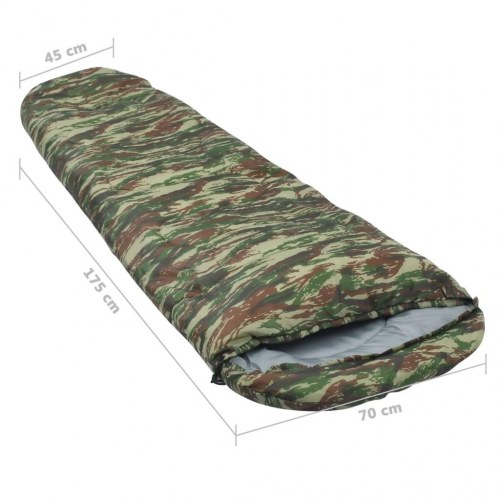 Sovepose til børn 670 g 10 °C mumieformet camouflagedesign