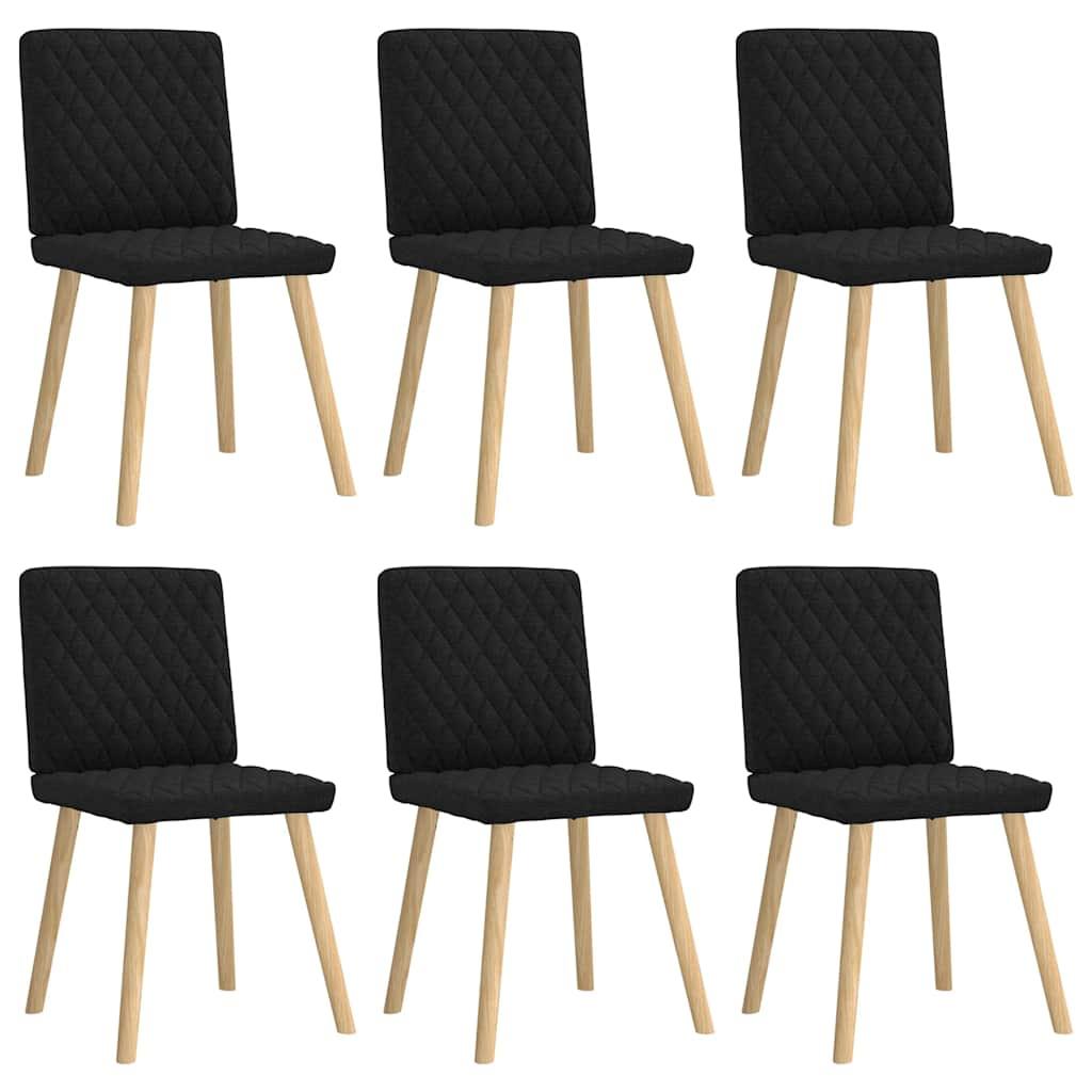 Spisebordsstole 6 stk. stof sort