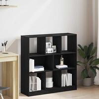 Bogreol 97,5x29,5x100 cm konstrueret træ sort-eg