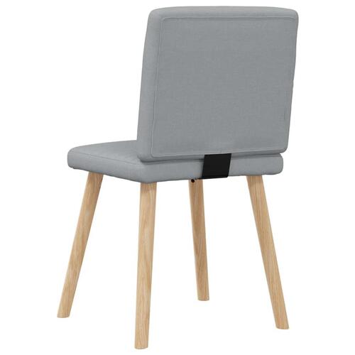 Spisebordsstole 2 stk. stof lysegrå