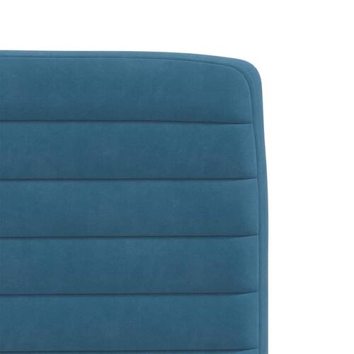Spisebordsstole 4 stk. velour blå
