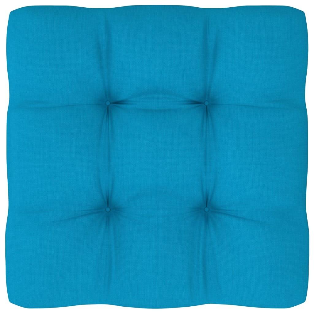 Pallehynde 50x50x12 cm stof blå