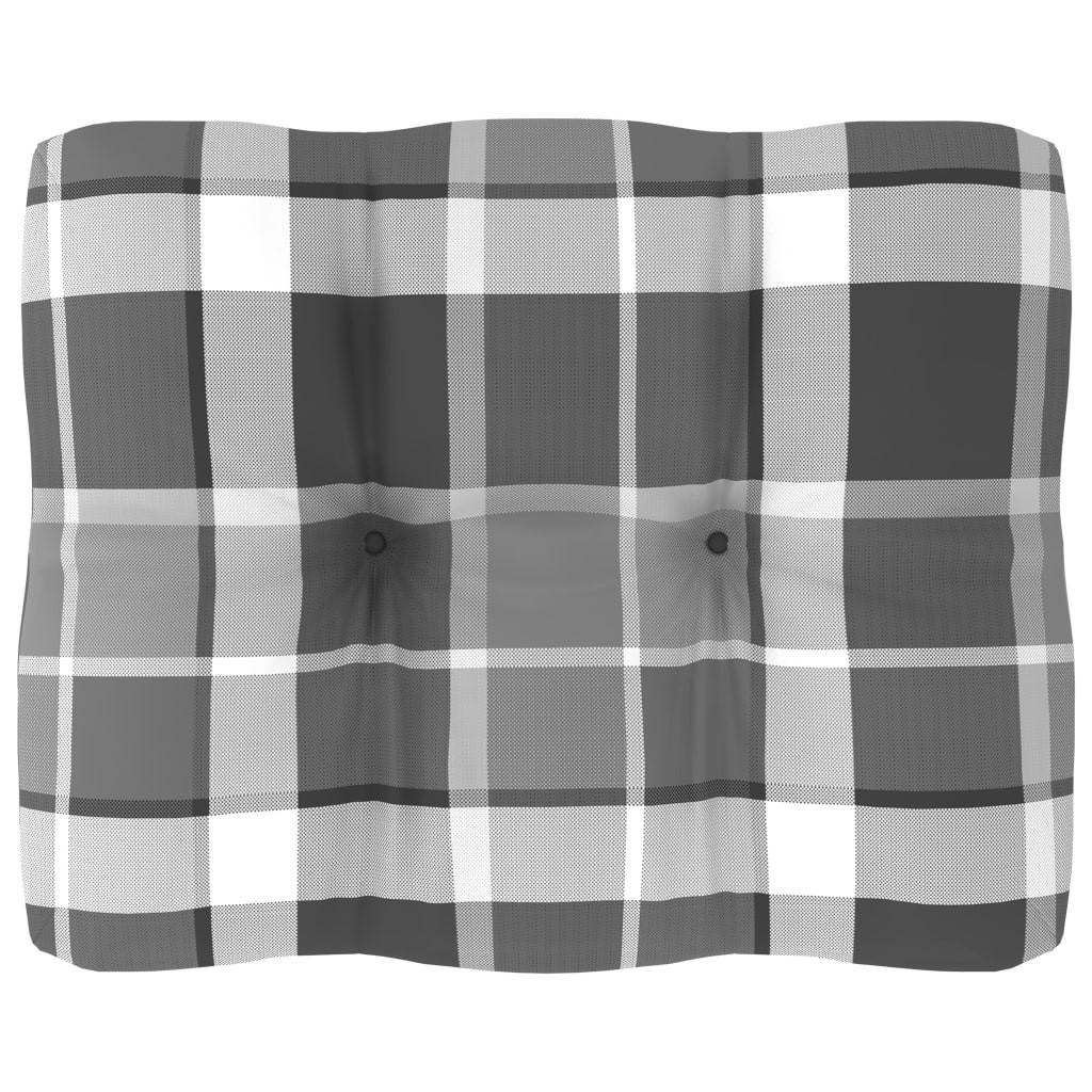 Pallehynde 50x40x12 cm stof gråternet