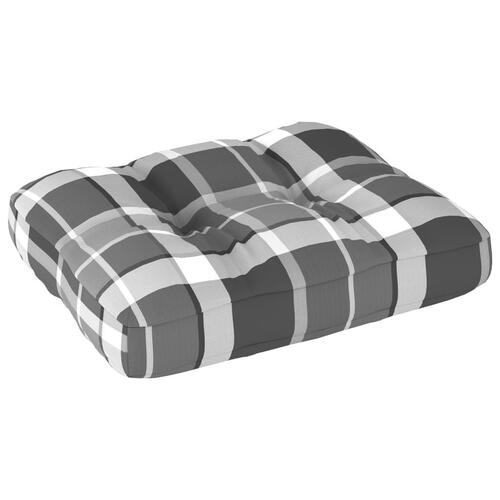 Pallehynde 50x40x12 cm stof gråternet