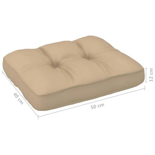 Pallehynde 50x40x12 cm stof beige
