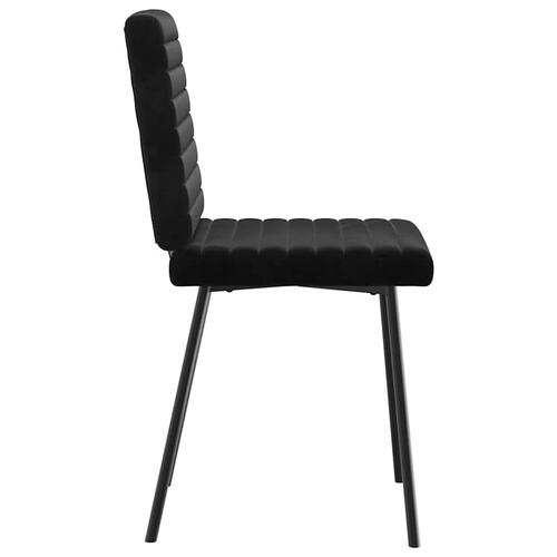 Spisebordsstole 4 stk. velour sort