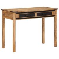 Skrivebord 100x50x75 cm massivt ru mangotræ
