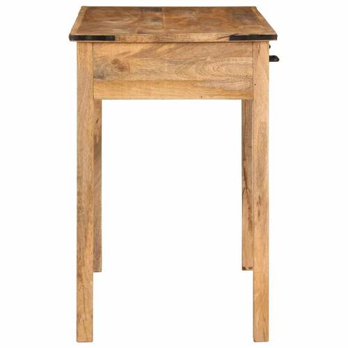 Skrivebord 100x50x75 cm massivt ru mangotræ