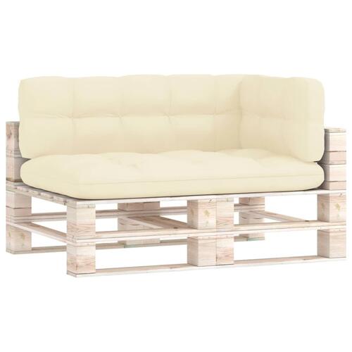 Pallehynder 3 stk. stof cremefarvet