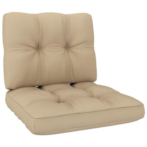 Pallehynder 2 stk. stof beige