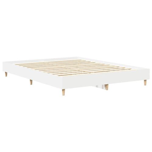 Sengestel uden madras 150x200 cm konstrueret træ hvid