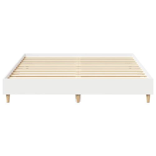 Sengestel uden madras 150x200 cm konstrueret træ hvid