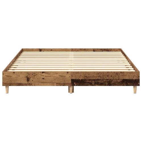 Sengestel uden madras 150x200 cm konstrueret træ antikt træ