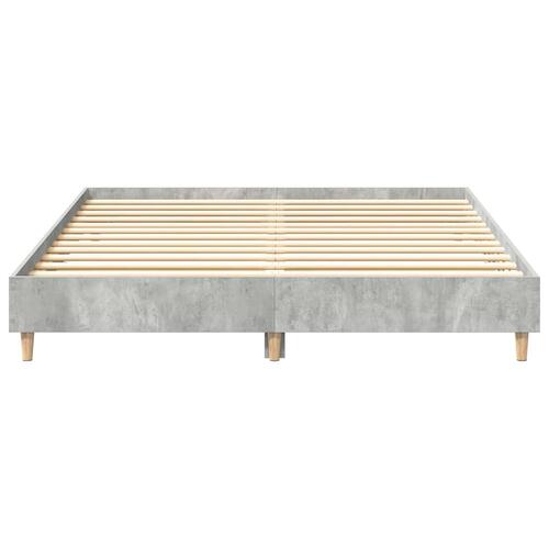 Sengestel uden madras 140x200 cm konstrueret træ betongrå