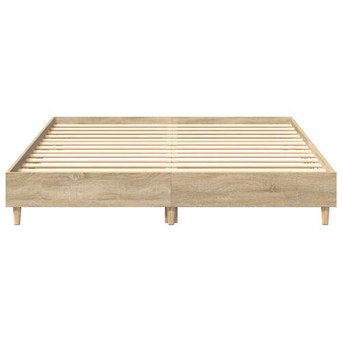 Sengestel uden madras 150x200 cm konstrueret træ sonoma-eg