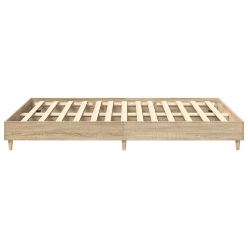 Sengestel uden madras 150x200 cm konstrueret træ sonoma-eg