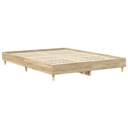 Sengestel uden madras 150x200 cm konstrueret træ sonoma-eg