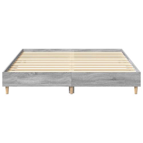 Sengestel uden madras 150x200 cm konstrueret træ grå sonoma-eg