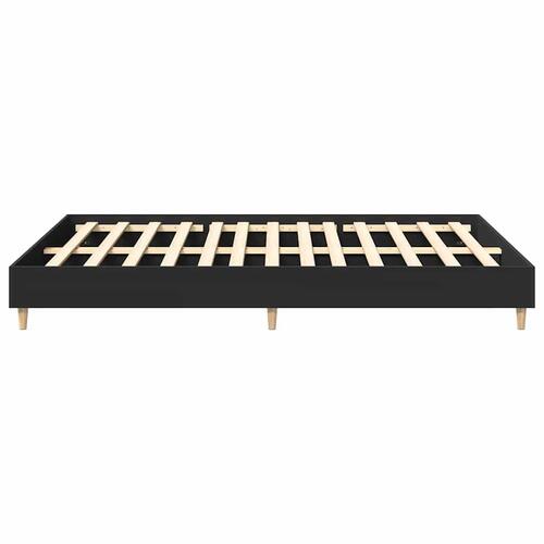 Sengestel uden madras 150x200 cm konstrueret træ sort